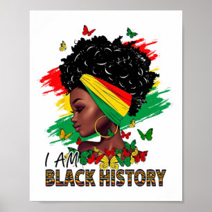 Poster Je suis l'histoire noire Reine noire et je tourne