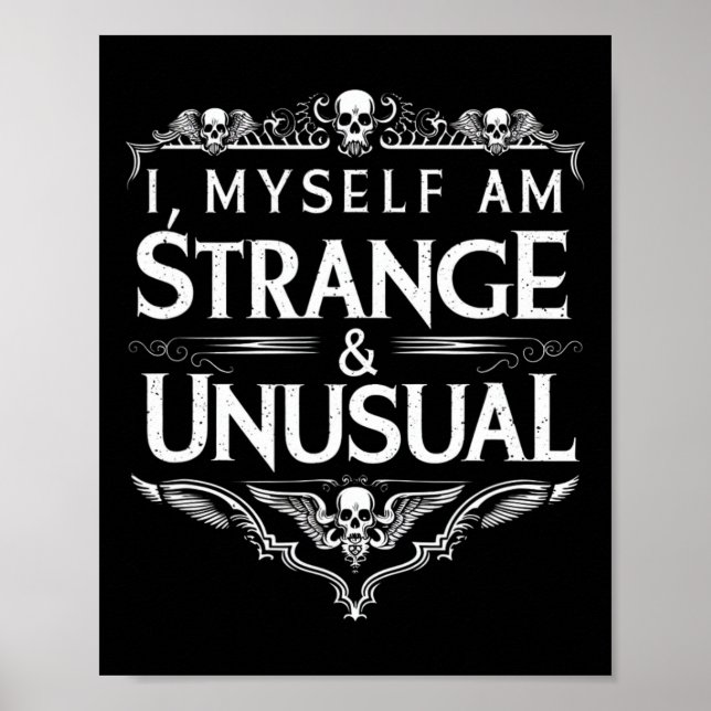 Poster Je Suis Moi-Même Étrange Et Inhabituel Halloween D (Devant)
