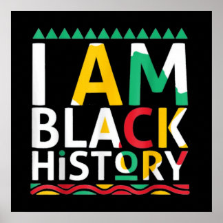 Poster Je Suis Noir Histoire Africaine Américaine
