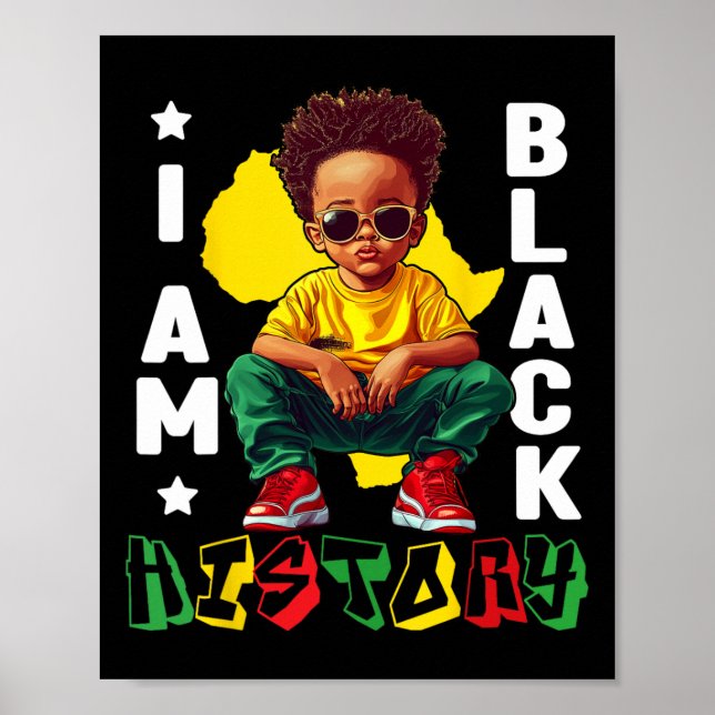 Poster Je Suis Noir Histoire Black King Sungles Enfants (Devant)