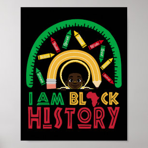 Poster Je Suis Noir Histoire Enfants Garçons Noir Histoir