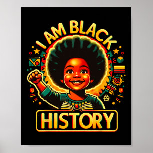 Poster Je Suis Noir Histoire Mois Africain Américain Enfa