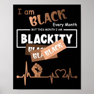 Poster Je suis Noir tous les mois mais ce mois-ci je suis