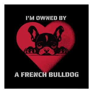 Poster Je suis possédé par un Bouledogue Français