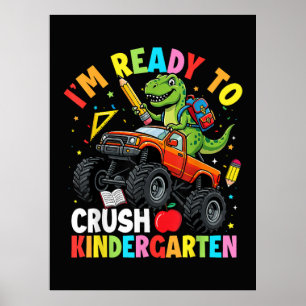 Poster Je suis prêt à déchirer la maternelle premier jour