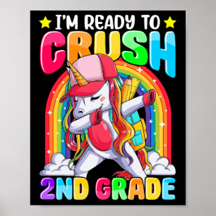 Poster Je suis prêt à écraser la licorne de 2e année de D
