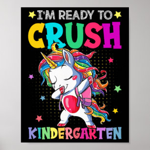 Poster Je suis prêt à écraser la maternelle Joyeux premie