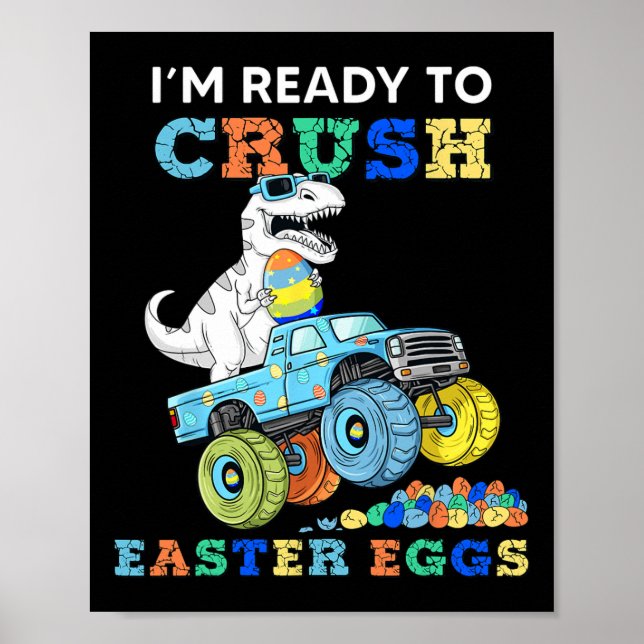 Poster Je Suis Prêt À Écraser Les Oeufs De Pâques Monster (Devant)