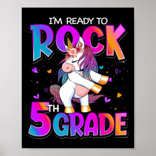 Poster Je suis prêt à mettre la licorne de 5e année à l'é