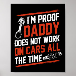Poster Je suis Proof Daddy Enfants Mécanique Baby Mechani