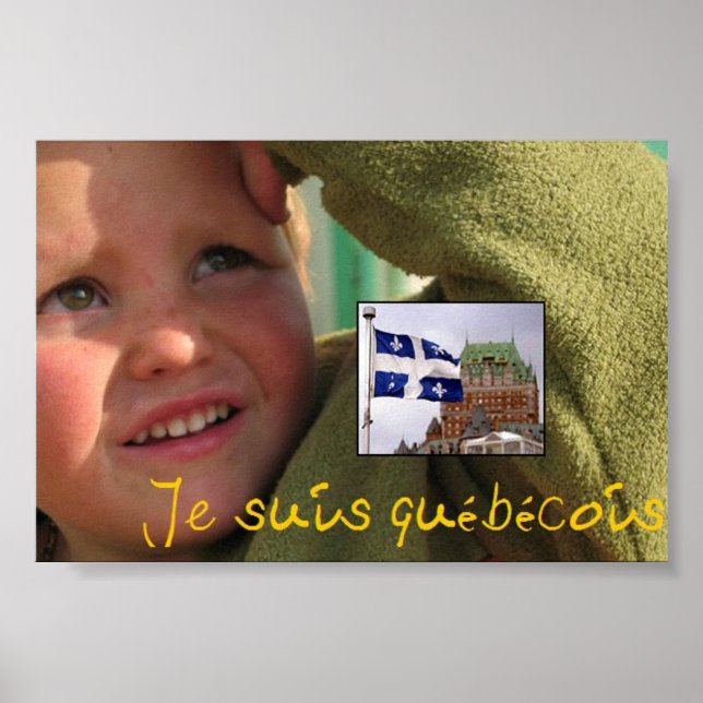 Poster je suis quebecois (Devant)
