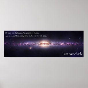 Poster Je suis quelqu'un - panoramique inspiré