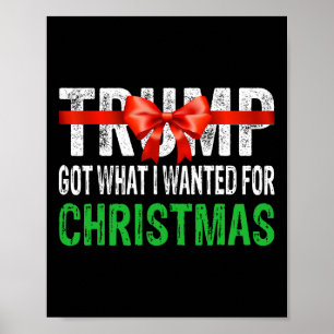 Poster Je Suis Recherché Pour Noël - Trump A Gagné 2024 P