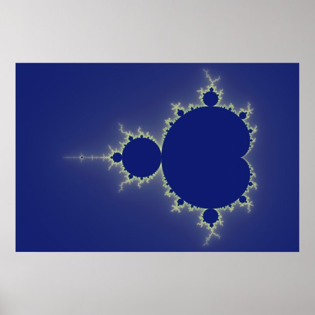 Poster Je Suis Si Bleu - Fractal (Devant)