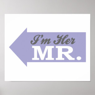 Poster Je suis Son Mr. (Flèche violette)