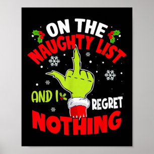 Poster Je suis sur la liste des vilains et je ne regrette