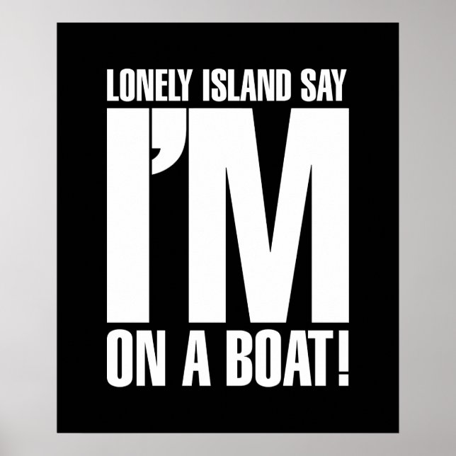 Poster Je suis sur un bateau (Devant)