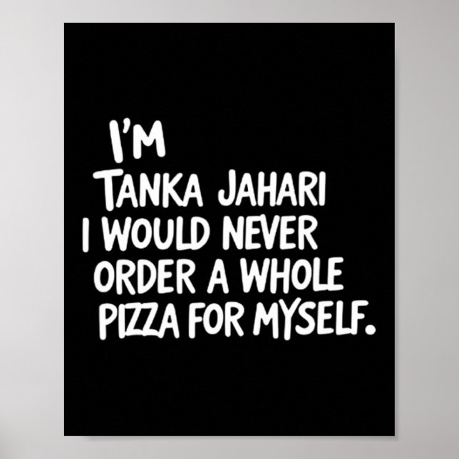 Poster Je suis Tanka Jahari, mais je ne commanderais jama (Devant)