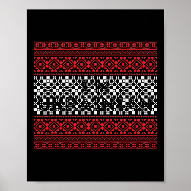 Poster Je suis ukrainien, je soutiens l'Ukraine (Devant)