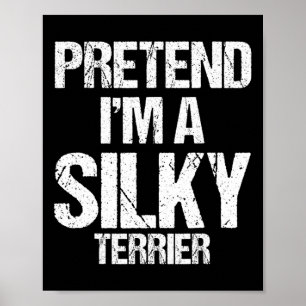 Poster Je suis un costume de chien d'Halloween Terrier so