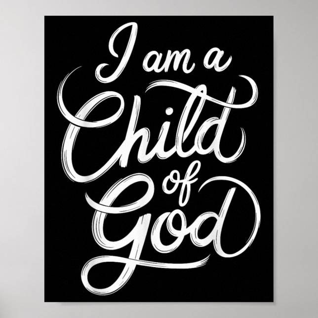 Poster Je Suis Un Enfant De Dieu Jésus-Christ (Devant)