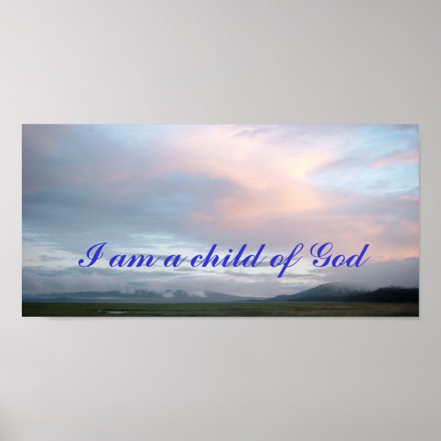 Poster Je suis un enfant de l'affiche Dieu (Devant)