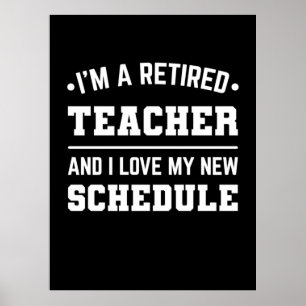 Poster Je Suis Un Enseignant Retraité