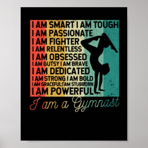 Poster Je suis un entraîneur de gymnastique Funny