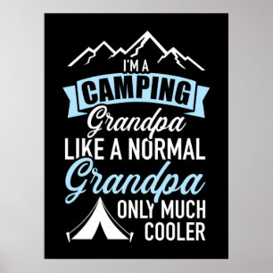 Poster Je Suis Un Grand-Père De Camping