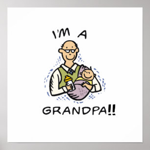 Poster Je suis un grand-père, un grand-père, des t-shirts