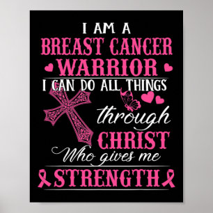 Poster Je Suis Un Guerrier Du Cancer Du Sein Je Peux Fair