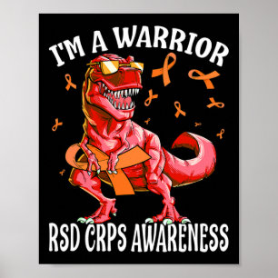 Poster Je suis un guerrier Rsd Crps sensibilisation dinos