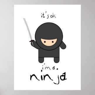 Poster je suis un ninja