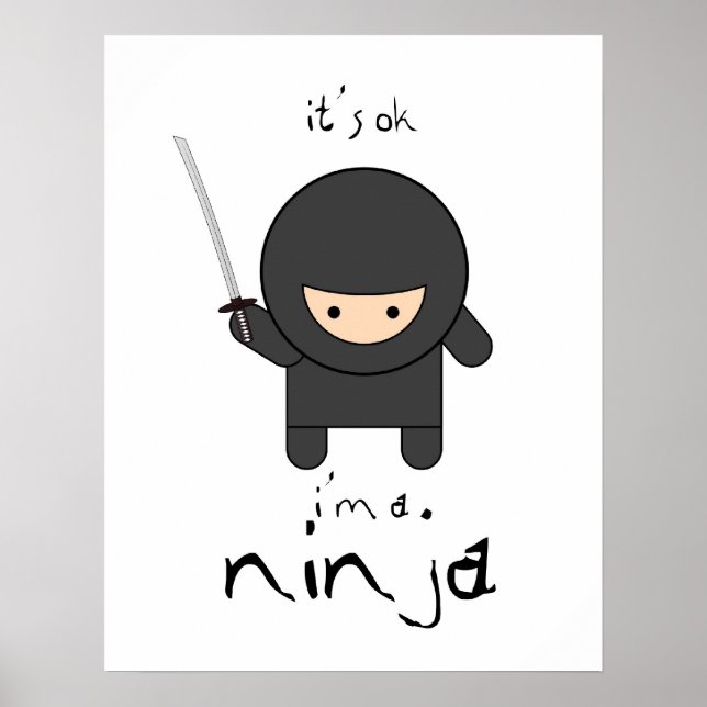 Poster je suis un ninja (Devant)