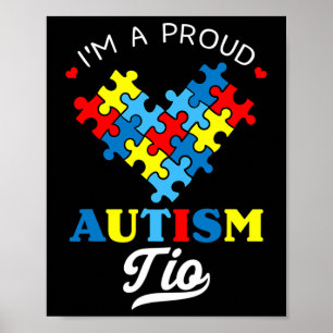 Poster Je suis un oncle Tio fier de l'autisme Sensibilisa