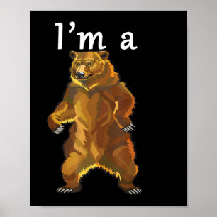 Poster Je suis un ours grizzly et des ours bruns