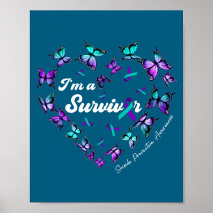 Poster Je Suis Un Survivant de la Prévention du Suicide P