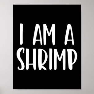 Poster Je suis une crevette Halloween Je suis simple cost