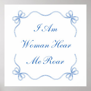 Poster Je Suis Une Femme Ici Moi Rocher