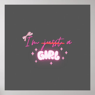Poster " Je suis une FILLE "