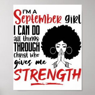 Poster Je Suis Une Fille De Septembre Qui Priait Une Femm