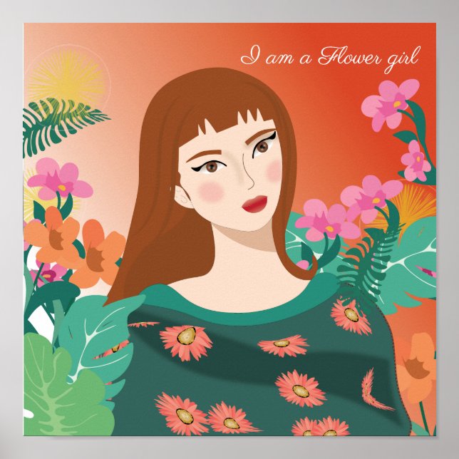 Poster Je suis une fille des fleurs (Devant)