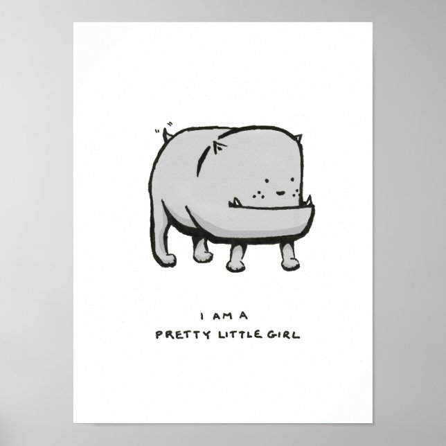 Poster je suis une jolie petite fille (Devant)