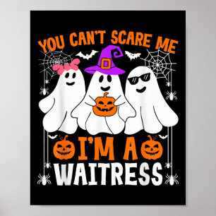 Poster Je suis une serveuse du costume Halloween