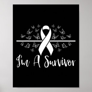 Poster Je suis Une survivante Sensibilisation au cancer d