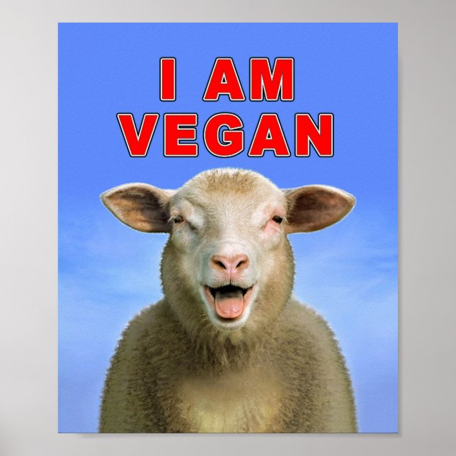 POSTER JE SUIS VEGAN (Devant)