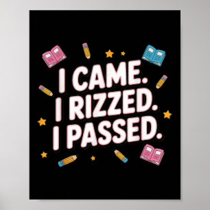 Poster Je suis venu, j'ai Rizzé, j'ai Ped, Gen Z Alpha, R