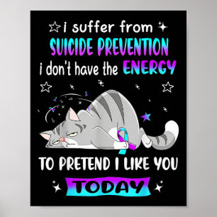 Poster Je Suis Victime De Prévention Du Suicide Je N'Ai P