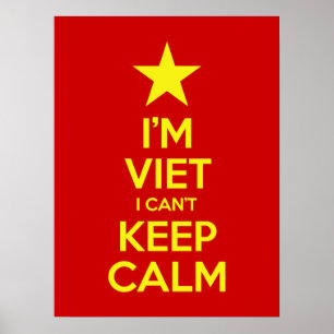 Poster Je suis Viêt Je ne peux pas garder le calme