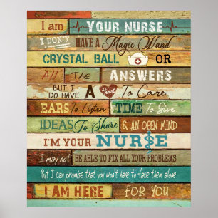 Poster Je Suis Votre Infirmière Motivationnelle Et Inspir